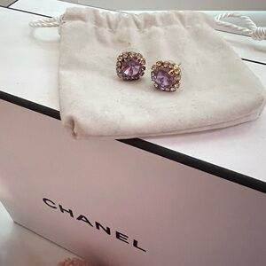 Pink Crystal Earrings